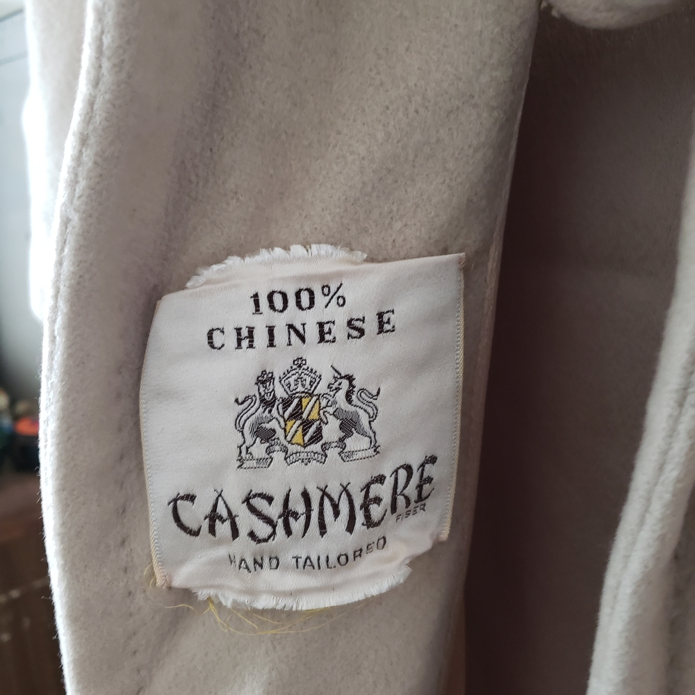 1950s 1960s M/L Vintage 100% Cashmere Lined Car Swing Coat Anter Fashion Denver - Picture 6 of 14